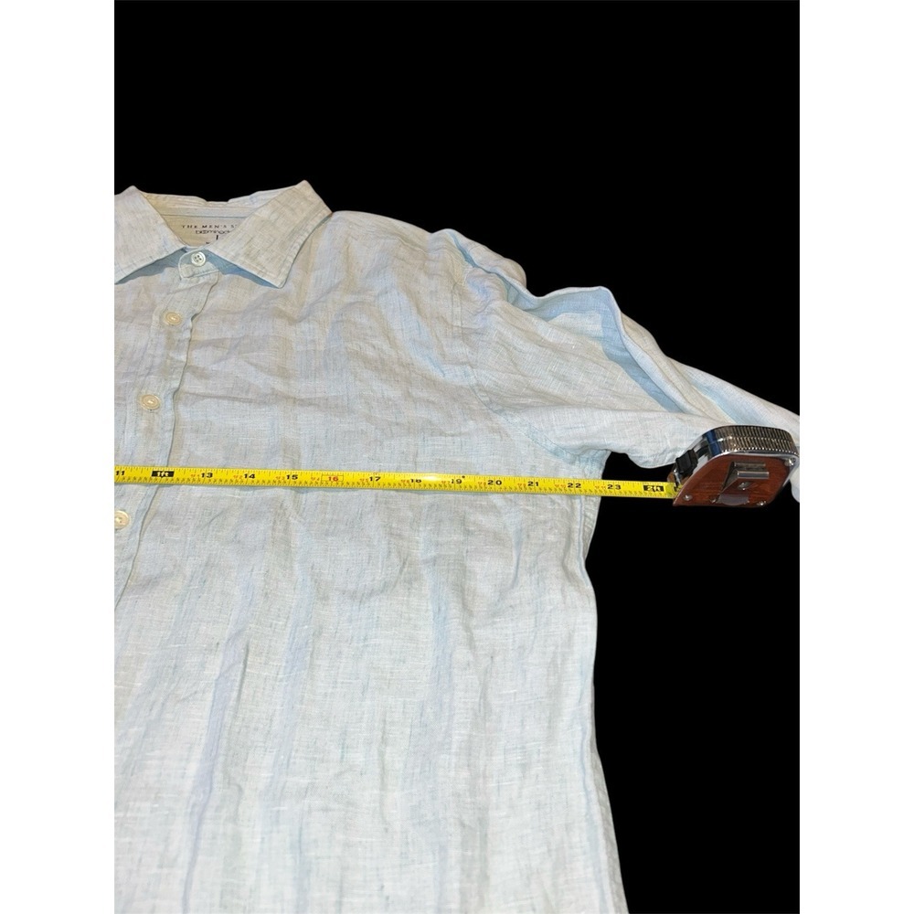 The Men's Store at Bloomingdale's Linen Shirt Button‎ Up L/S Men's Sz L - Picture 6 of 7